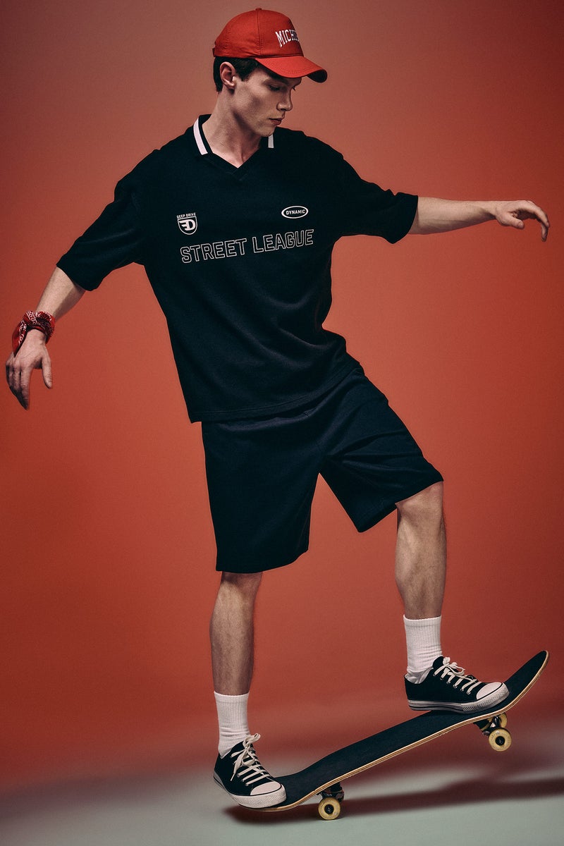 DeFacto Black Man Baggy Fit Shorts Casual - Image 1