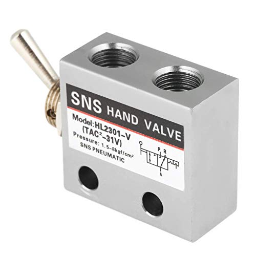 Hilitand Pneumatic 3 Position 2 Port Toggle Switch G1/8 Pneumatic Mechanical Valve HL2301 Pressure 1.5-8kgf/cm² - Image 4
