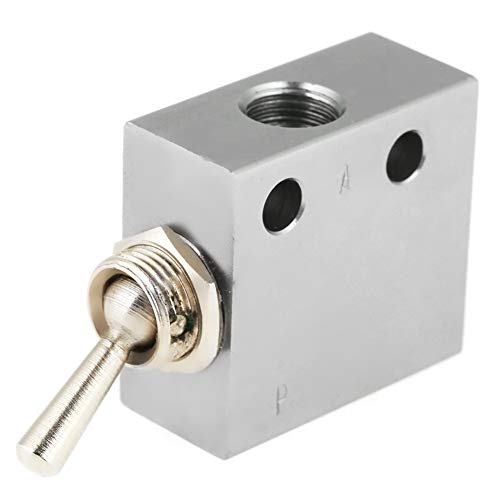 Hilitand Pneumatic 3 Position 2 Port Toggle Switch G1/8 Pneumatic Mechanical Valve HL2301 Pressure 1.5-8kgf/cm² - Image 3