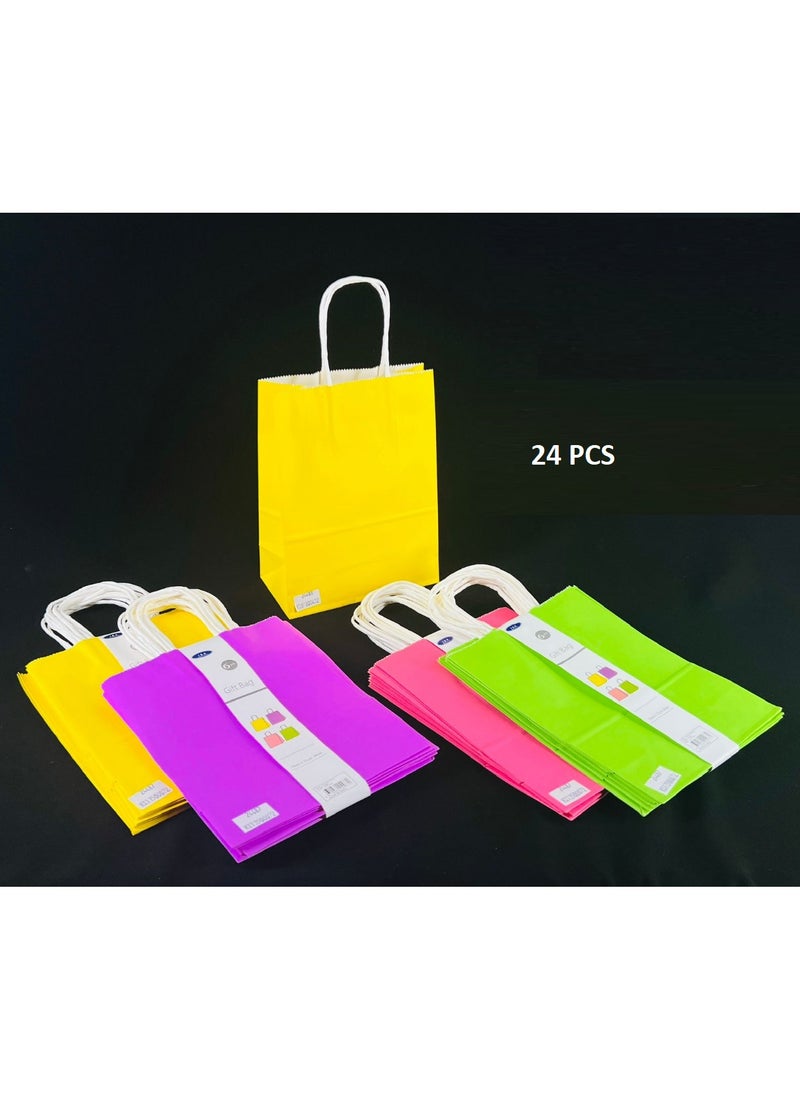 Boxwoods 24 Piece Multicolor Birthday And Eid Party Favor Gift Bags For Kids 