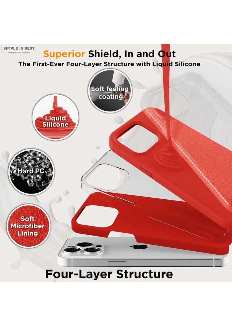 General iPhone 16 Pro Max Case Cover Soft Liquid Silicone Case Full Body Protective iPhone 16 pro Max Cover Shockproof Slim Anti-Scratch Shockproof Protective Cover  - Image 2