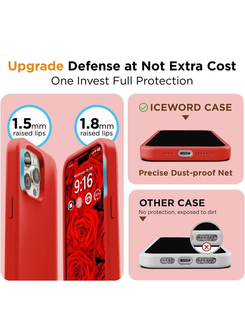 General iPhone 16 Pro Max Case Cover Soft Liquid Silicone Case Full Body Protective iPhone 16 pro Max Cover Shockproof Slim Anti-Scratch Shockproof Protective Cover  - Image 3