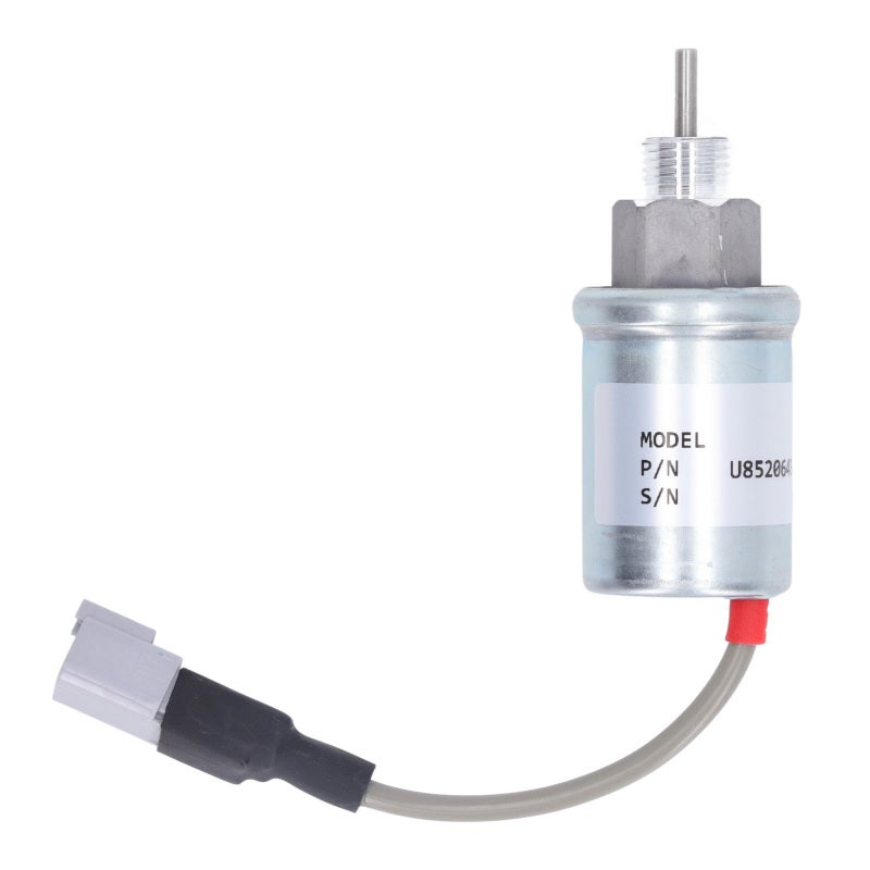 Fuel Shut Off Solenoid Valve DC12V for Perkins HL403C 15 HR404C 22T - Aluminum Alloy ABS High Accuracy - U85206452 for Generator Sets - Image 1