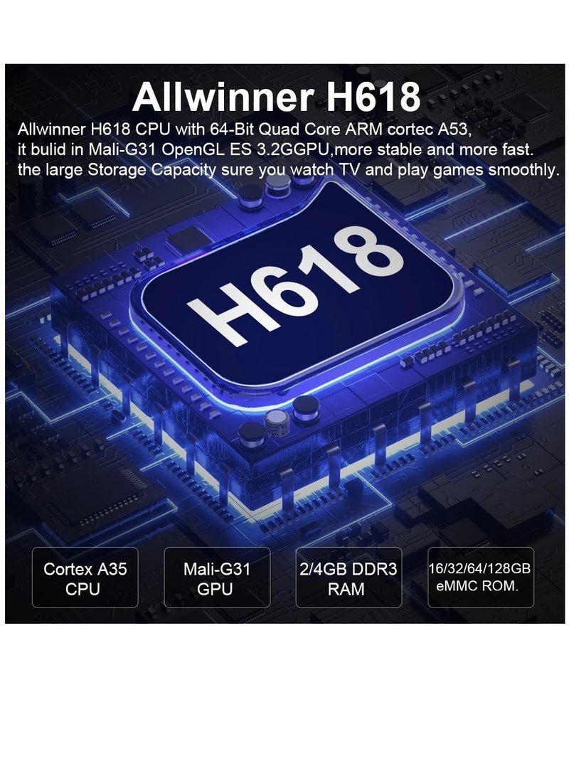 Transpeed Android 12.0 Set Top Box Voice Assistant 6K 4GB 32GB - Image 4