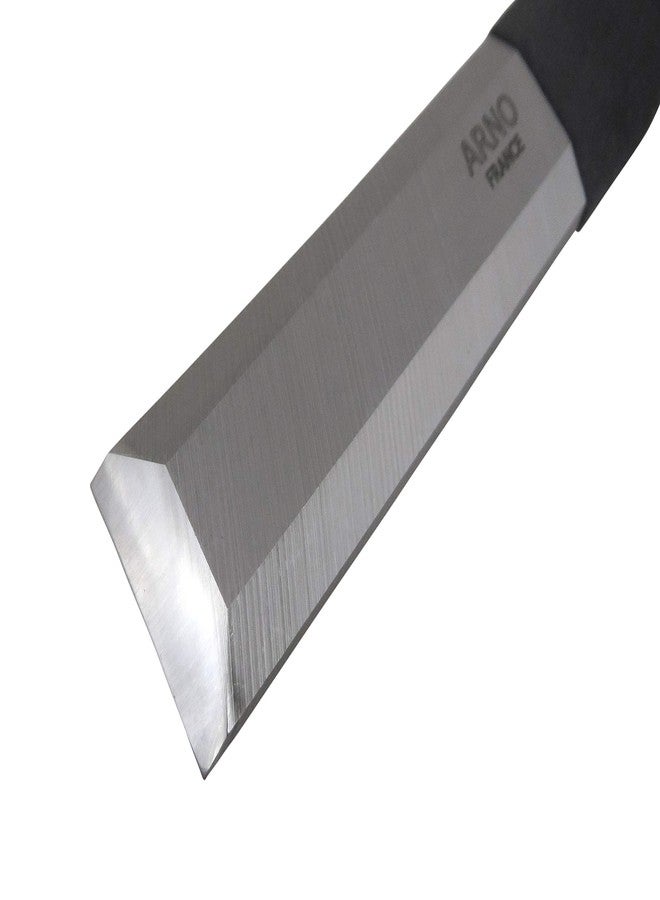 Arno 467887 Solid Steel French Timber Framing Slick Chisel 25 mm (1 Inch) Wide x 12 Inches Long RC 58-60 PVC Dipped Handles - Image 2