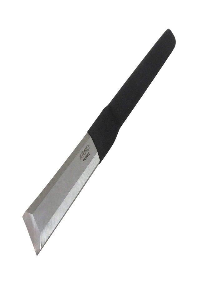 Arno 467887 Solid Steel French Timber Framing Slick Chisel 25 mm (1 Inch) Wide x 12 Inches Long RC 58-60 PVC Dipped Handles - Image 1