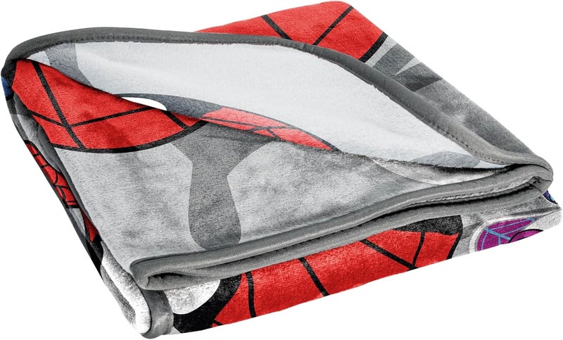 Jay Franco Spidey & His Amazing Friends Plush Throw Blanket - Measures 50 x 60 Inches - Kids Super Soft Fleece Bedding Features Ghost Spider Gwen & Miles Morales - Image 5