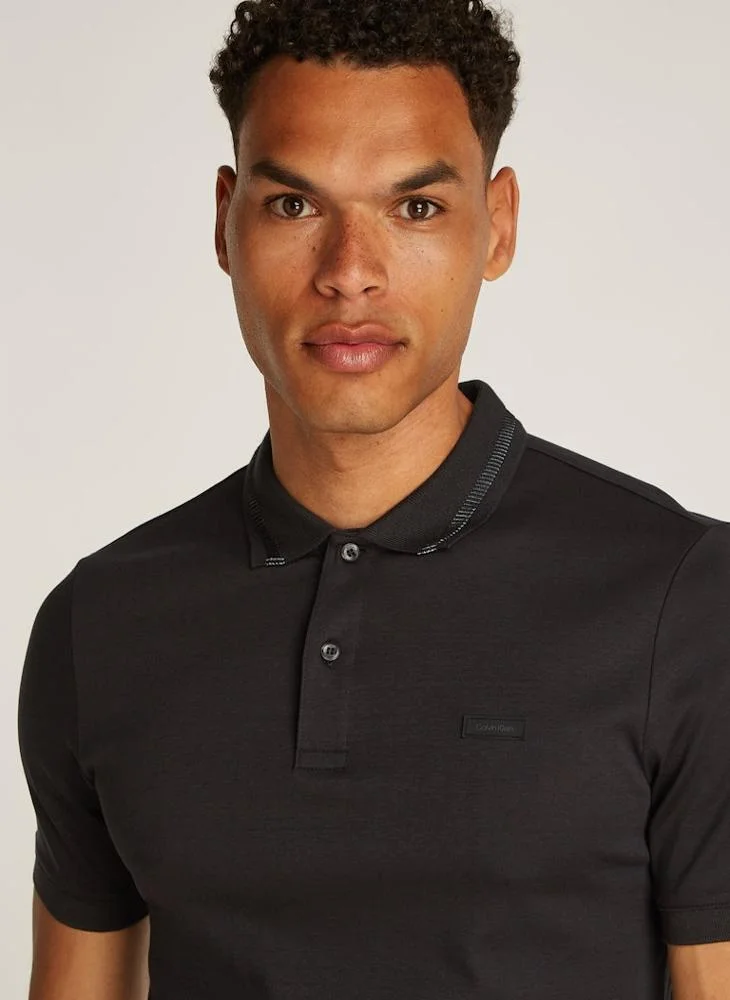 كالفن كلاين Essential Textured Polo Shirt