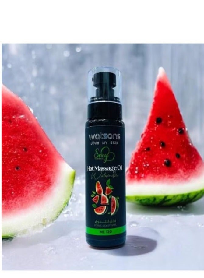 واتسونز Watermelon Massage Oil - 120 ml