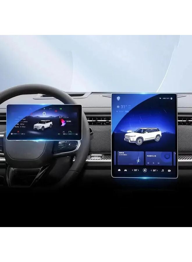 Jaecoo J7 10 25 Dashboard And 14 8 GPS Tempered Glass Screen Protector 9H Hardness - Image 2