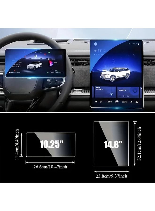 Jaecoo J7 10 25 Dashboard And 14 8 GPS Tempered Glass Screen Protector 9H Hardness - Image 3