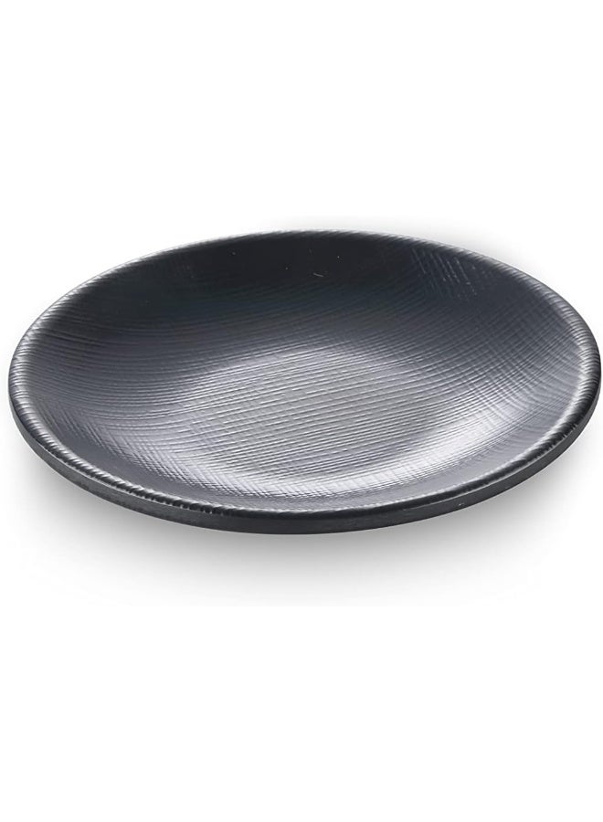 Servewell Servewell Melamine Rounded Plate 17.7 * 2.5Cm Black 
