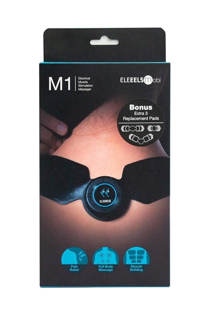 ELEEELS M1 Full Body EMS Massager, 5 Massage Modes 10 Power Levels, EMS Muscle Stimulation, Professional Electrostimulation, Muscle Building, Compact and Wireless, USB-C Charging Socket, Black - Image 1