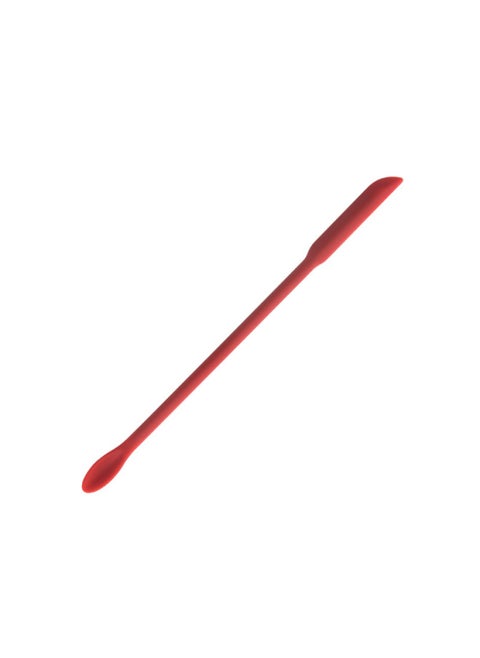 Mini Silicone Double-headed Sharp Scraper Spoon Cosmetic Skin Care Products Extraction Tool Set Including Avocado Jam Scraper-Specifications:Double-head Foundation Shovel Red# Small Size