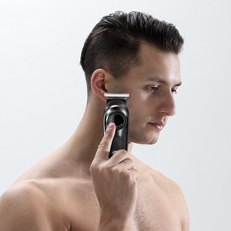 إي تي جي مقطع للرجال ، مقطع الشعر 5-في-1 ، حلاقة الجسم المقاومة للدش ومجموعة الحلاقة للمناطق الحساسة ، مجموعة أسلوب آمنة كل في واحد للجسم والذراعين واللحية والوجه وشعر الأنف - Image 3