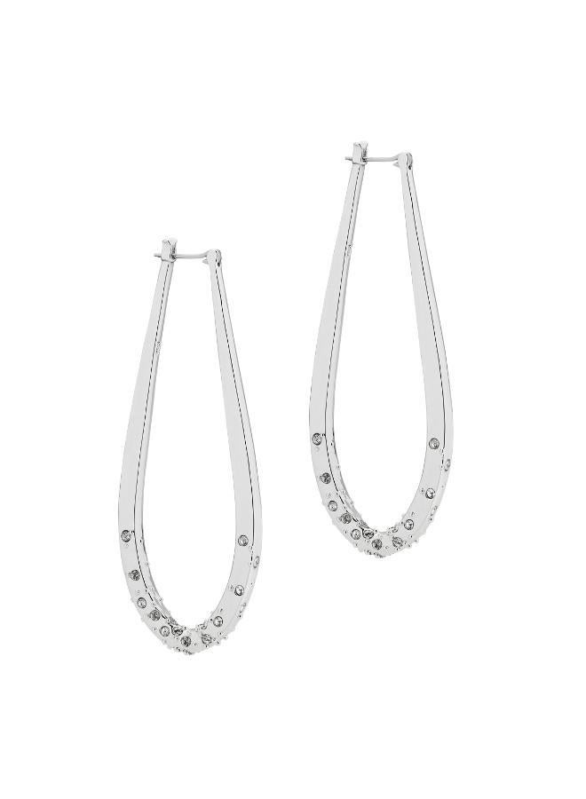 Karen Millen Crystal Sprinkle Loop Earring  - Image 3