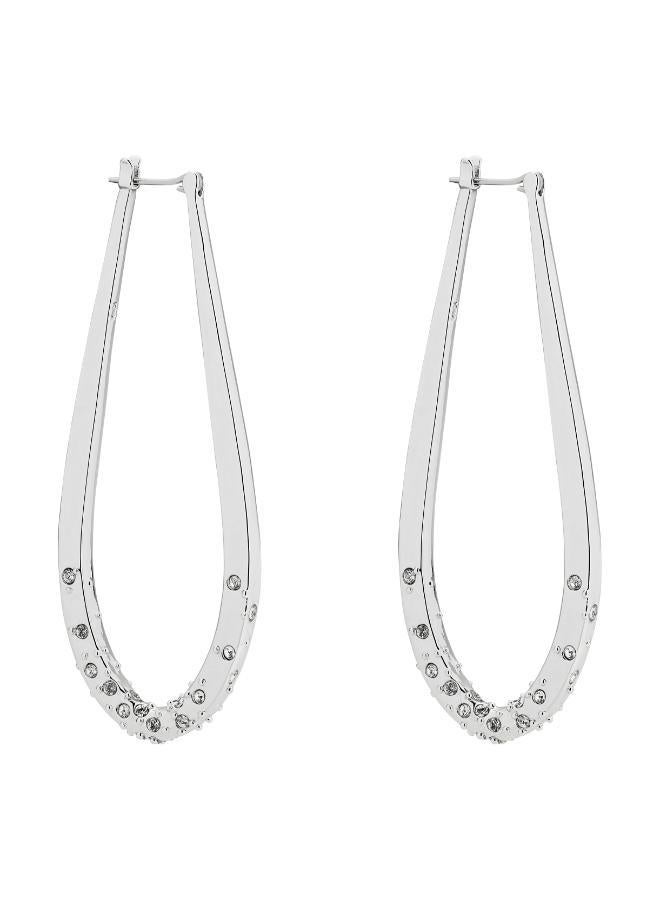 Karen Millen Crystal Sprinkle Loop Earring  - Image 2