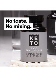Perfect Keto Perfect Keto Exogenous Ketones Capsules, Gluten Free BHB Salts Supplement for Ketosis & Fasting, Electrolytes for Hydration, Caffeine Free Energy, Keto Diet, Focus & Workout Support, 60 Count  - Image 4