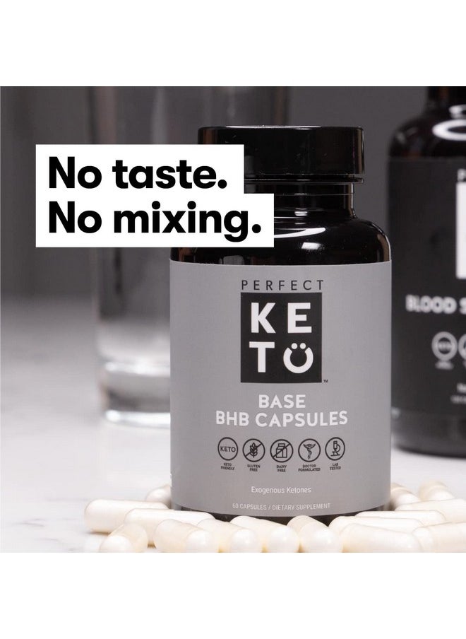 Perfect Keto Perfect Keto Exogenous Ketones Capsules, Gluten Free BHB Salts Supplement for Ketosis & Fasting, Electrolytes for Hydration, Caffeine Free Energy, Keto Diet, Focus & Workout Support, 60 Count  - Image 4
