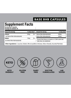 Perfect Keto Perfect Keto Exogenous Ketones Capsules, Gluten Free BHB Salts Supplement for Ketosis & Fasting, Electrolytes for Hydration, Caffeine Free Energy, Keto Diet, Focus & Workout Support, 60 Count  - Image 2