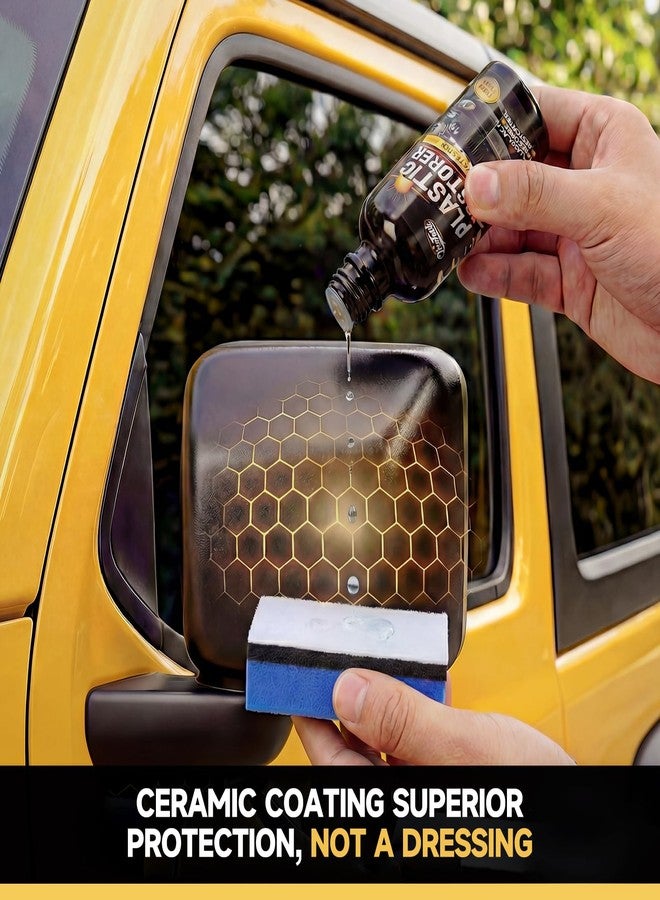 toretark Plastic Trim Restorer for Car, Restore Your Automotive Exterior Protect Paint, Vinyl, Rubber and Black Plastic Helps Hide Scratches Safe for Cars, Trucks, Motorcycles 50ML - Image 5