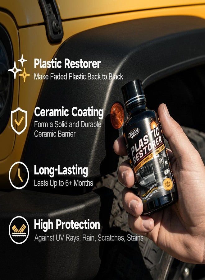 toretark Plastic Trim Restorer for Car, Restore Your Automotive Exterior Protect Paint, Vinyl, Rubber and Black Plastic Helps Hide Scratches Safe for Cars, Trucks, Motorcycles 50ML - Image 3