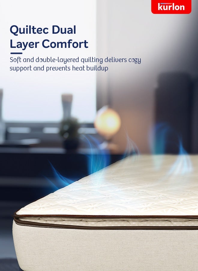 Kurlon Pocket Institution Spring Mattress|Rebonded Foam for Pressure Relief|Dual Quiltec Comfort|Anti-Sag |Medium-Firm Spinal Support|5 Year Warranty | 200x180x25 - Image 5