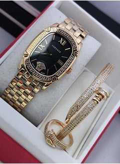 Versace women's watch set {watch, bracelet and ring}
