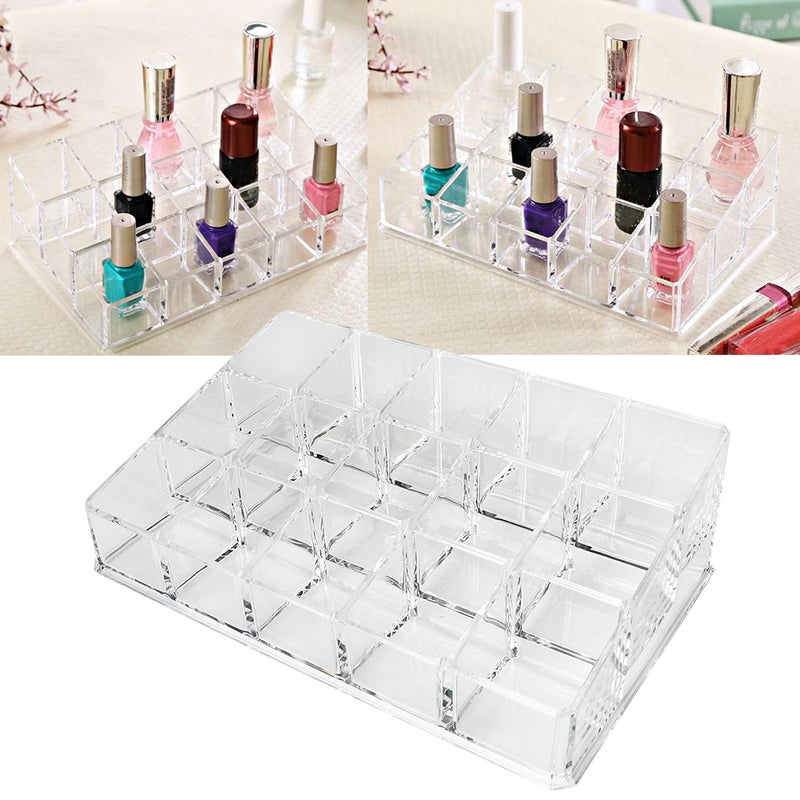 15 Grids Nail Polish Display Holder Lipstick Cosmetics Storage Box Organizer Makeup Tool - Image 3