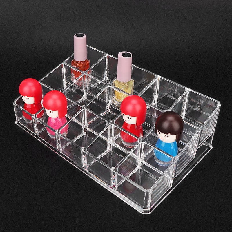15 Grids Nail Polish Display Holder Lipstick Cosmetics Storage Box Organizer Makeup Tool - Image 4