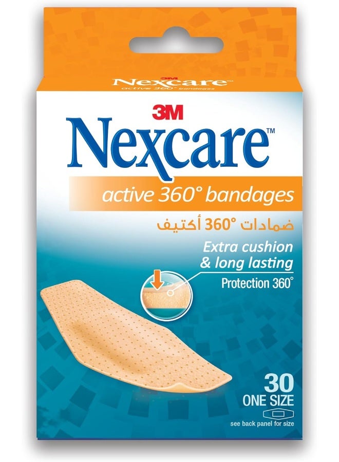 Nexcare 3M Nexcare Active 360° Bandages, 30 Count, One Size - Image 1