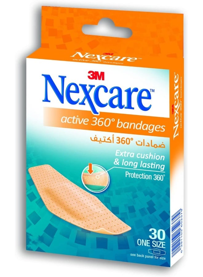 Nexcare 3M Nexcare Active 360° Bandages, 30 Count, One Size - Image 2