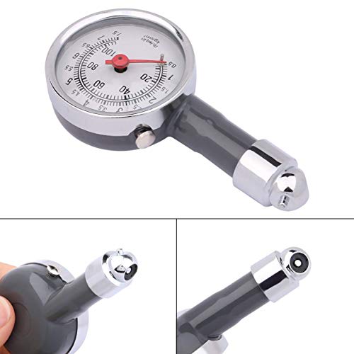 Onwon 100 PSI Tire Pressure Gauge with Integrated Hold Valve, Heavy Duty Tire Inflator Gauge Accurate for Any Car, Truck, RV, Motorcyle, Bicycle - Image 4