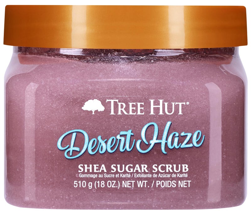 Tree Hut Desert Haze Shea Sugar Scrub, Exfoliating, Hydrating & Moisturizing Body Scrub with Shea Butter & Nourishing Essential Oils, Smooth & Soften Skin, 18 oz - Image 1