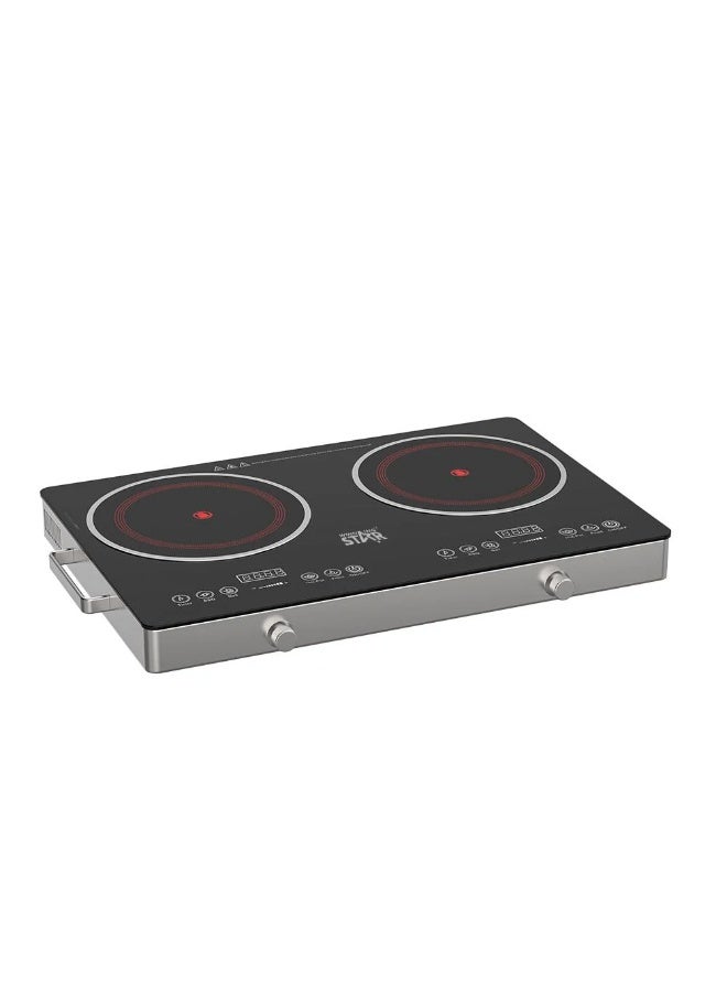 Winning Star Electric Hob, 2 Burners,1800 Watts, Black, ST-9676 - Image 1