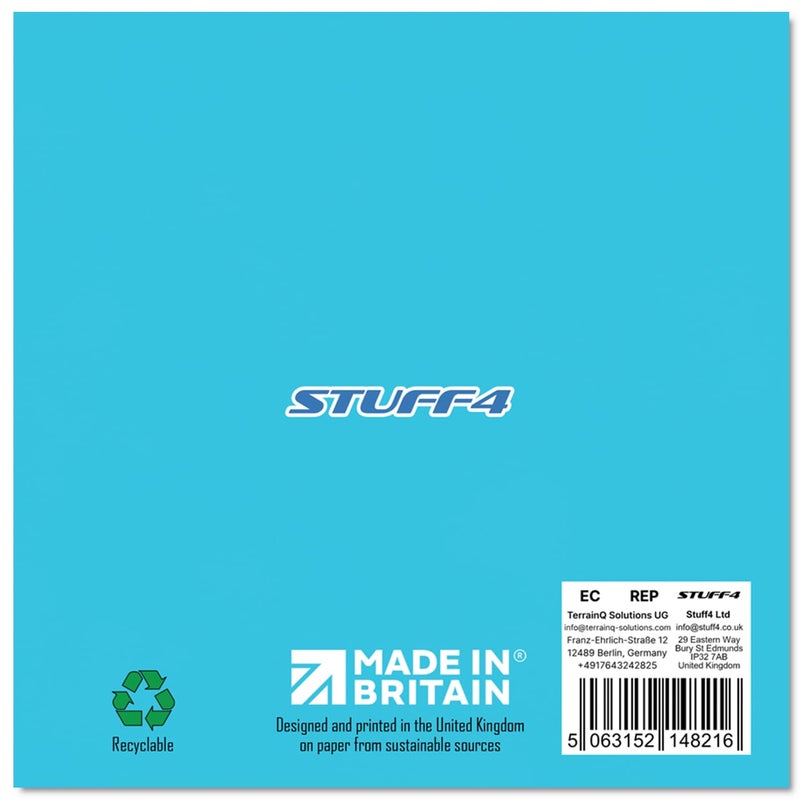 Stuff4 بطاقات عيد ميلاد دولفين من Stuff4 له - هرم حيوانات الحفلات - بطاقة عيد ميلاد سعيد للأم والأب والأخ والأخت والعمة وابن العم وصديق العائلة وزميل العائلة 5.7 × 5.7 بوصة بطاقات تهنئة بعيد الميلاد - Image 2