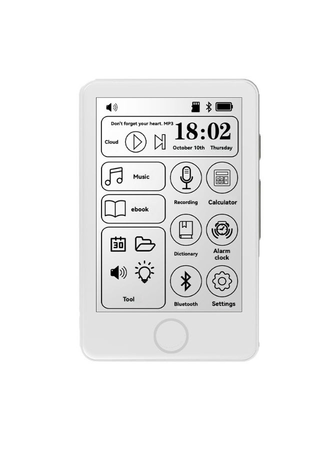 M MIAOYAN E Ink MP3 Player with Backlight 2.7 Inch Bluetooth 5.3 – Eye Care Music Player E Book Reader Offline Dictionary HiFi Audio Portable Student Device - Image 1