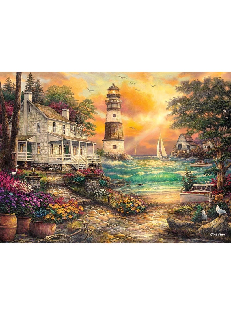 Buffalo Games - Chuck Pinson - Cottage By The Sea - 1000 Piece Jigsaw Puzzle