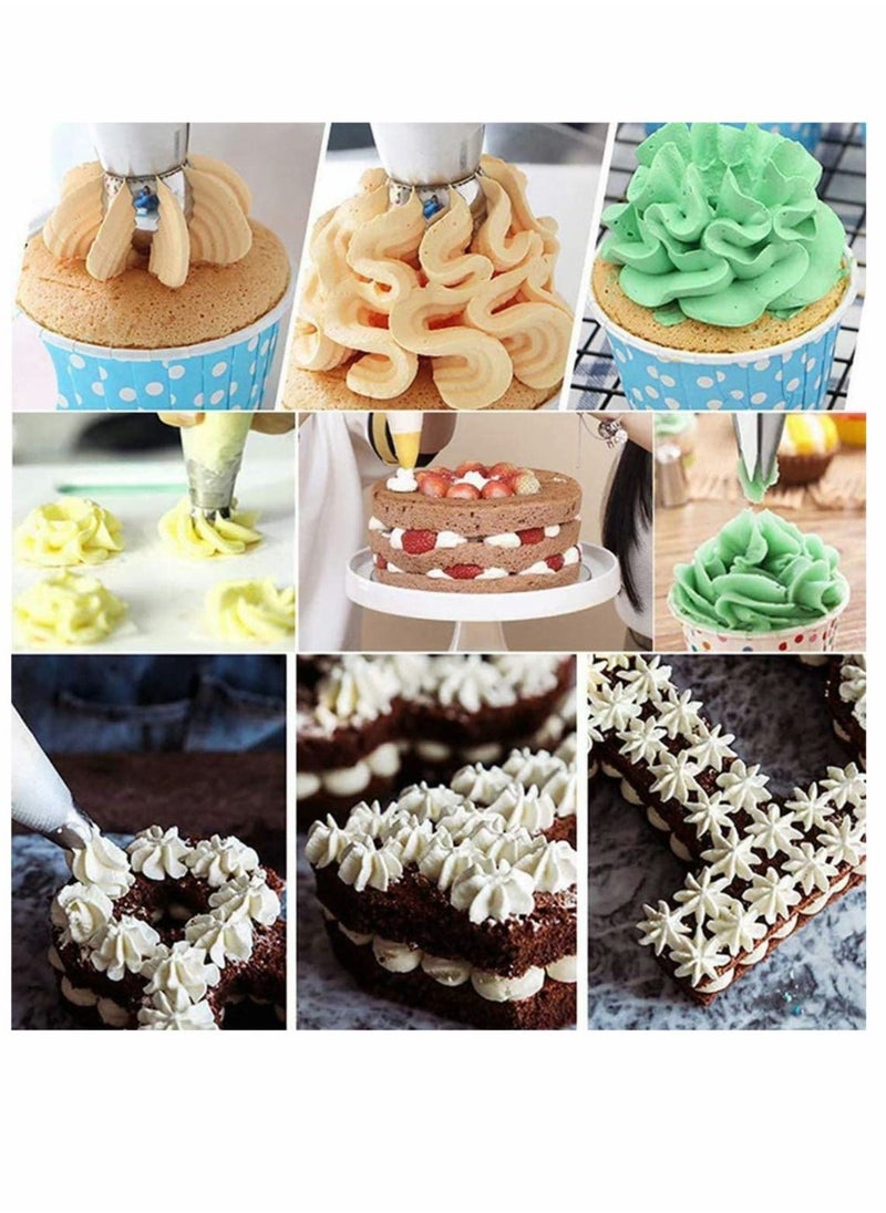 SYOSI - 27pcs Russian Piping Tips Cake Decorating Tips Icing Piping Nozzles Tool Piping Ball Tips Cake Decorating Supplies Kits DIY Baking Tools for Cake Cookies Dessert Pastry Decoration - Image 1