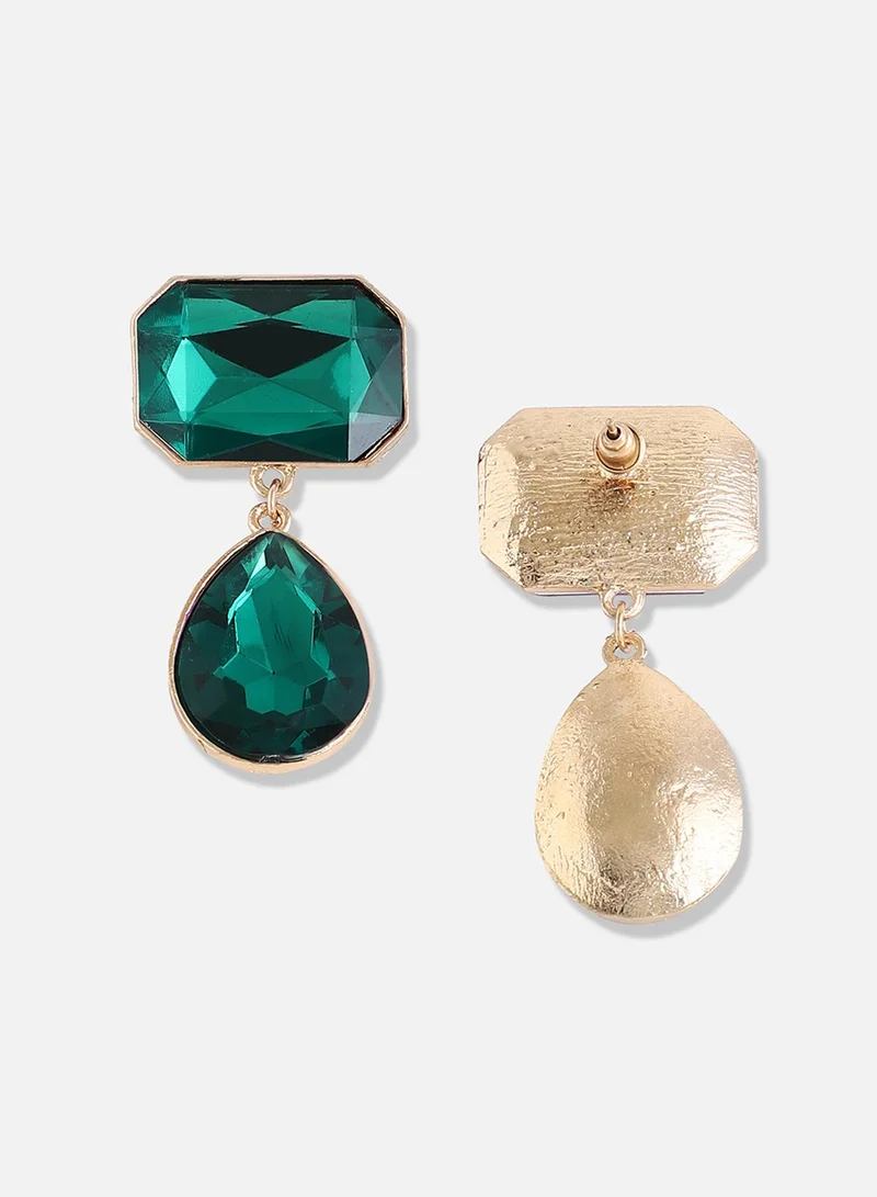 سوهي مطلية بالذهب مصمم الحجر انخفاض القرط الطرف