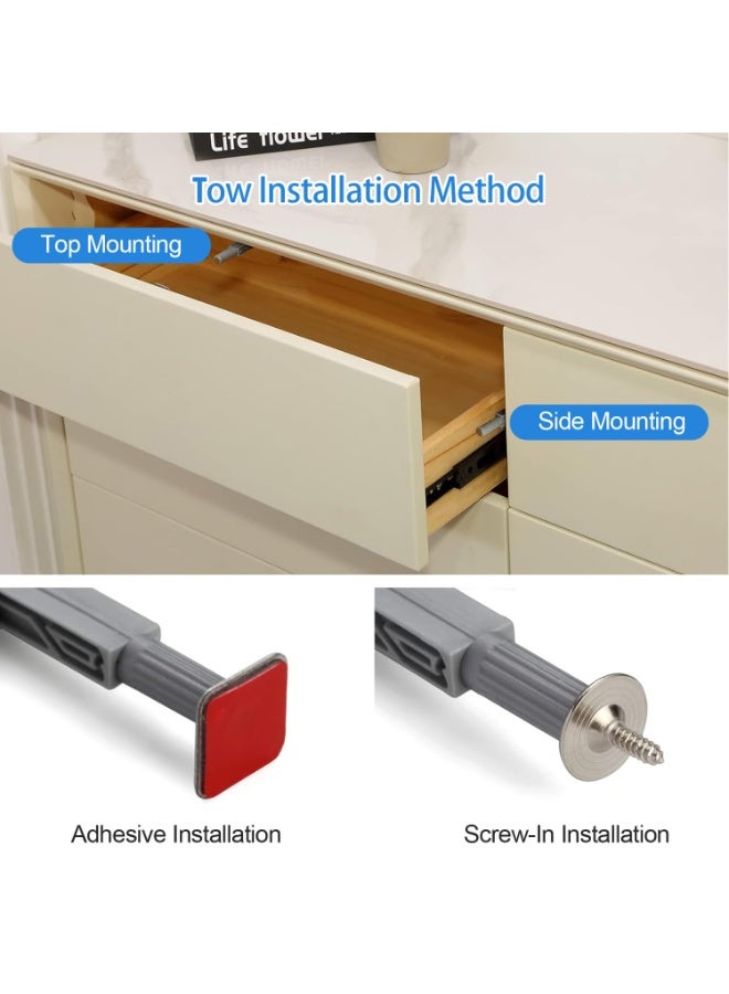3 Pack Of Magnetic Push Locks Suitable For Cabinet Doors, Push Open Door Latches, Heavy-Duty Cabinet Magnets Suitable For Cabinet Drawer Doors, Press Type Cabinet Hardware,Gold - Image 3