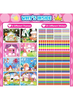Lemon Sticker Book Kit for Kids, Unique Sticker Activity with DIY Craft Kits, Arts and Crafts for Kids Featuring Unicorns and Princesses, Crafts for Kids Ages 3-7, Toddler Sticker Paper Girl Gifts  - Image 3