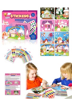 Lemon Sticker Book Kit for Kids, Unique Sticker Activity with DIY Craft Kits, Arts and Crafts for Kids Featuring Unicorns and Princesses, Crafts for Kids Ages 3-7, Toddler Sticker Paper Girl Gifts  - Image 1