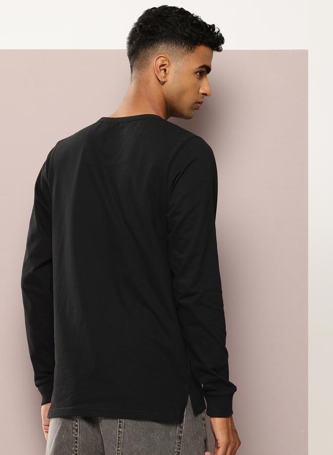 Dillinger Men Regular Fit Pique Fabric Henley T-Shirt - Image 3