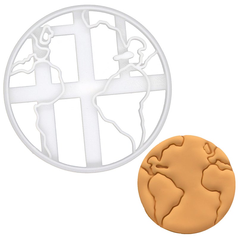 Earth cookie cutter 1 piece  Bakerlogy