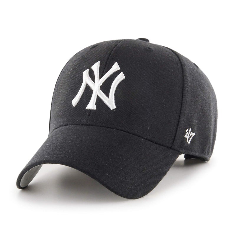 47 Brand NY MVP Cap B-MVP17WBV-BK, Unisex, hat, Black - Image 1