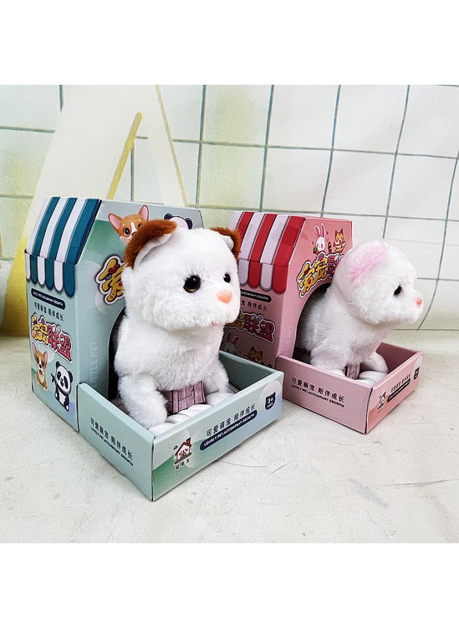 Children's Variety Of Electric Sound And Light Stuffed Rabbit Animal Electric Dog Walking With Music Function Cartoon Stuffed Cat Animal-Color:Cat  - Image 1
