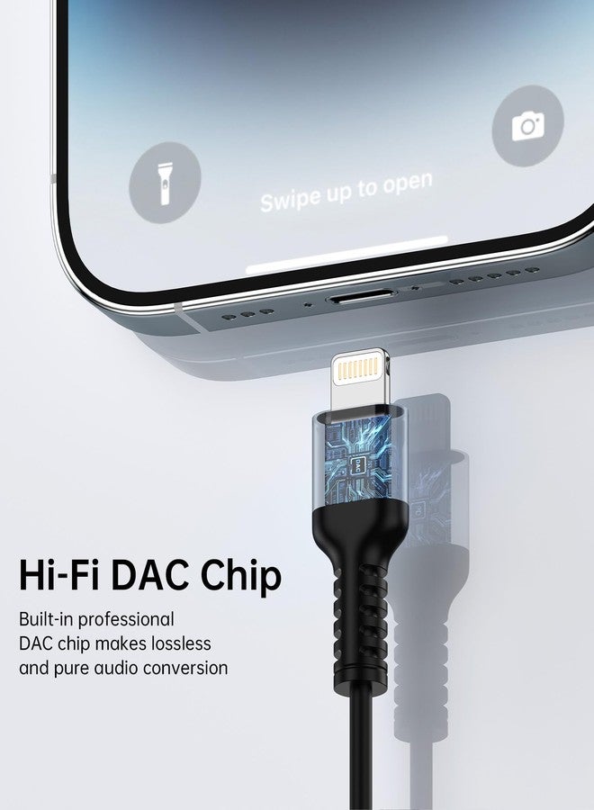 Haoano Lightning to 3.5mm Audio Aux Jack Adapter, [MFI Certified]Coiled iPhone Headphone/Earphone Adapter Auxiliary Cord Converter Apple Dongle Compatible with iPhone 14 Pro Max 13 Pro 12 Mini 11 SE3 X XR XS - Image 4