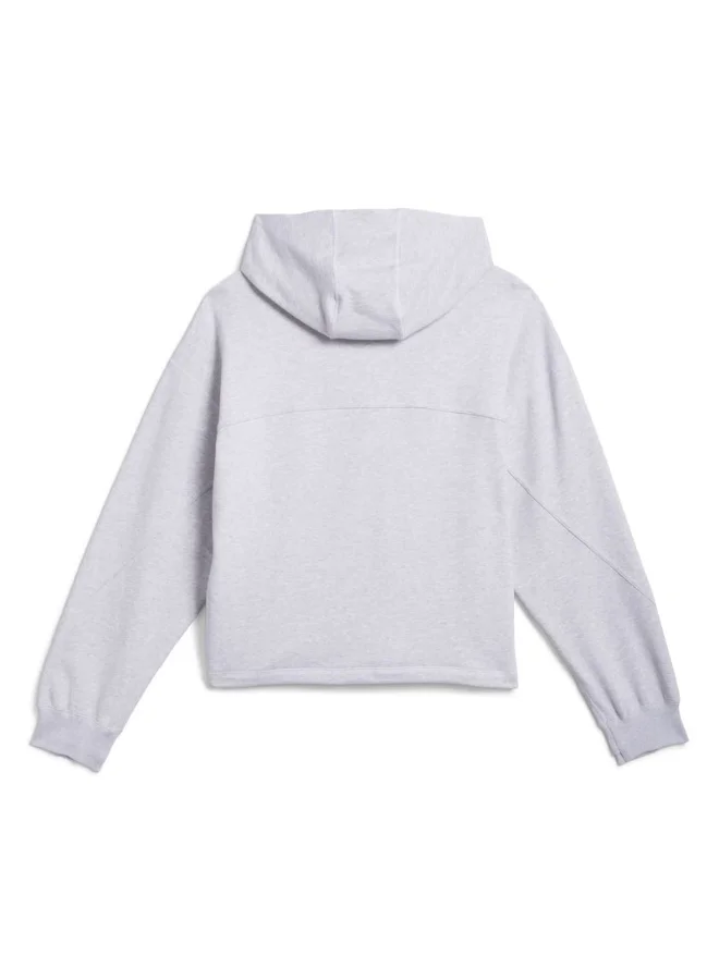 adidas Adidas Hoodie Grey Hooded Sweat Sweatshirts For Unisex
