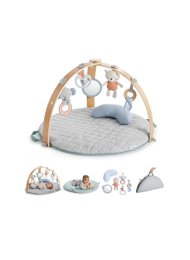 ingenuity Cozy Spot Reversible Duvet Activity Gym - Loamy - Image 2